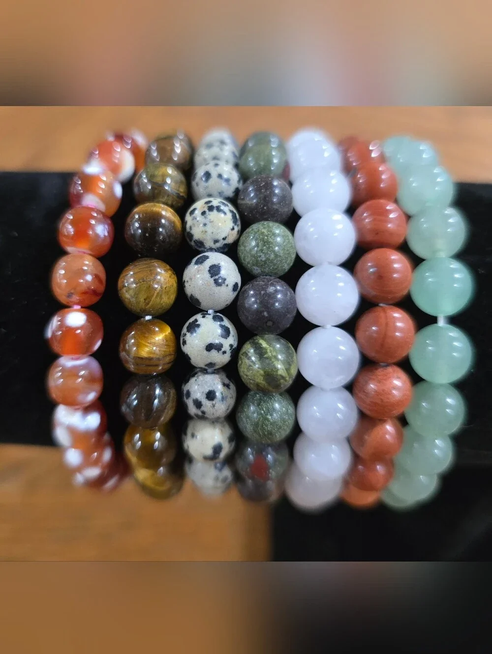 NWT Lot Of 13 Beaded Gemstone Bracelet Stack - Multi Color
